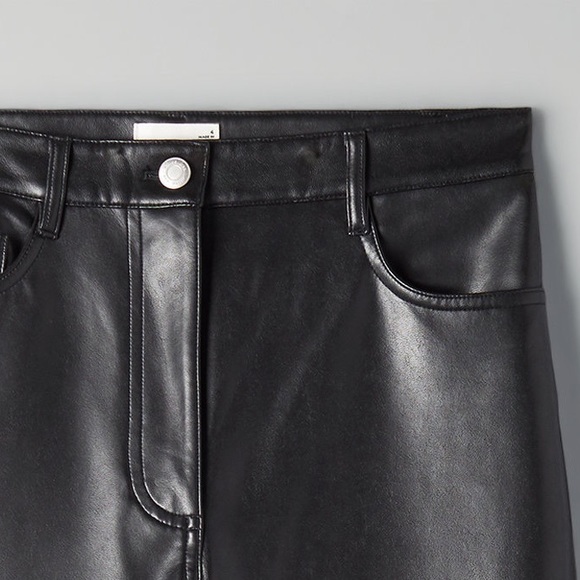 Wilfred Melina Vegan Leather Pant Size 0 Black - Picture 1 of 5